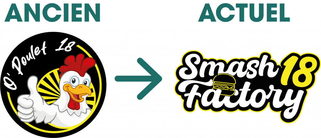 Changement de logo pour le restaurant Smash Factory 18
